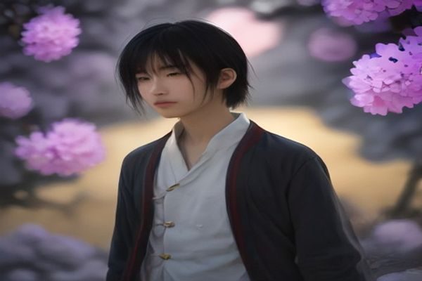 火影忍者同人漫画《逆命之光》封面，鸣人与佐助在夕阳下对视的场景，暖色调渲染出深厚羁绊感，今日同人库本周冠军作品